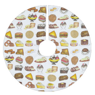 Classic American Lunch Counter Greasy Spoon Middag Julgransmatta Borstad Polyester