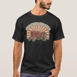 Classic American Tractor Retro T Shirt