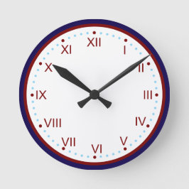 Classic and Elegant Roman Numeral Rund Klocka