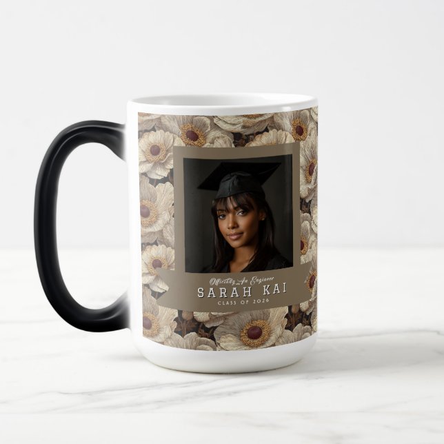 Classic Anemones Print Photo Keepsake Magisk Mugg (Vänster)