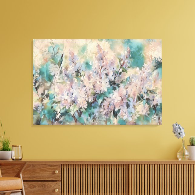 *~* Classic Art Fintecka målningslilacs Lavender Canvastryck (Insitu (Vardagsrum))