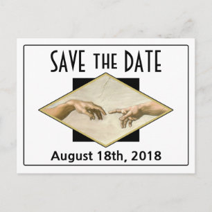 Classic Art Gay Bröllop spara datum Meddelande Vykort