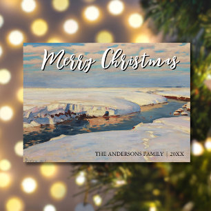 Classic Art God jul Winter Fałat Julkort