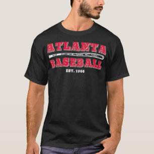 Classic Atlanta, Georgia Baseball Fläkt Retro Vint T Shirt