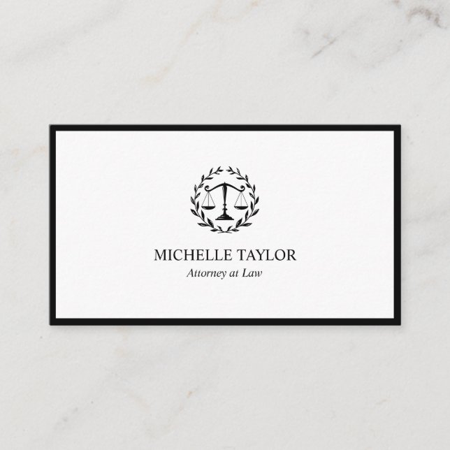 Classic Attorney at Law  Law Office Visitkort (Framsida)