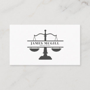 Classic Attorney Lawyer Visitkort