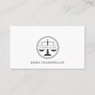 Classic Attorney Lawyer Visitkort