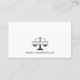 Classic Attorney Lawyer Visitkort