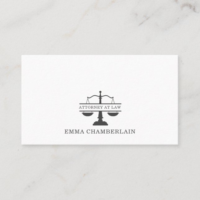 Classic Attorney Lawyer  Visitkort (Framsida)