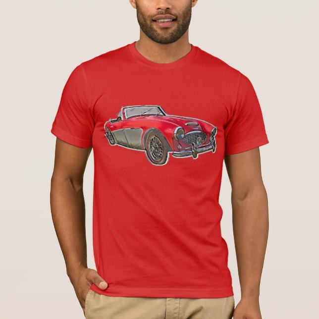 Classic Austin-Healey Abstrakt T-Shirt (Framsida)