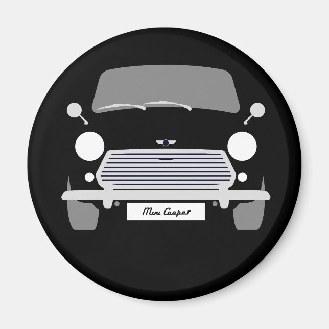 Classic Austin Mini car Magnet (Framsidan)