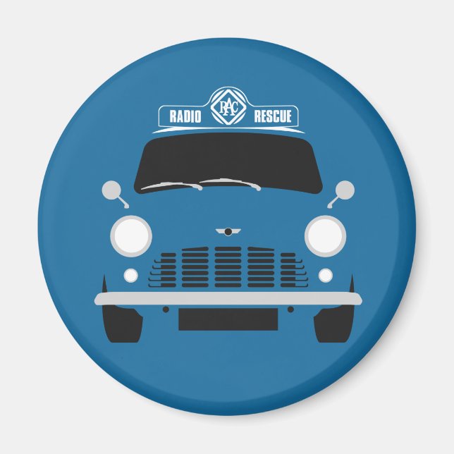 Classic Austin Mini RAC Van Magnet (Framsidan)
