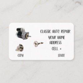 Classic Auto Repair Business Card Visitkort