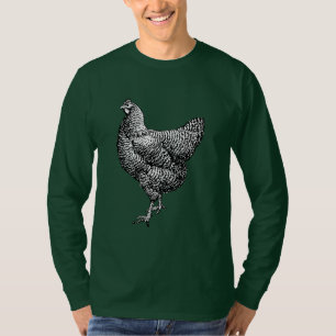Classic Barred Plymouth Sten Chicken Hen T Shirt
