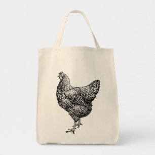 Classic Barred Plymouth Sten Chicken Hen Tygkasse