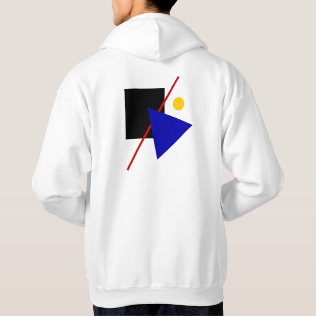 Classic Bauhaus Art Geometric Composition Hoodie (Baksida)