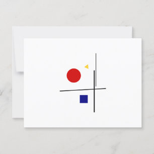 Classic Bauhaus Art-sammansättning Vykort