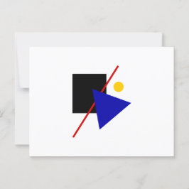 Classic Bauhaus Art-sammansättning Vykort