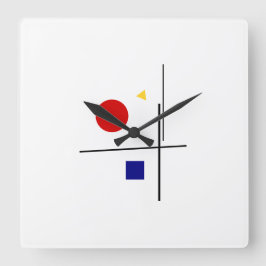 Classic Bauhaus Design Fyrkantig Klocka