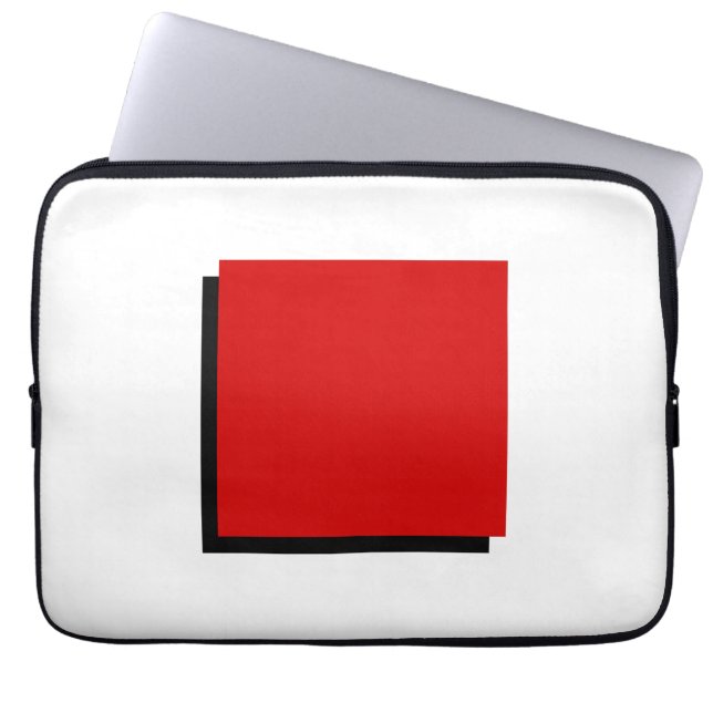 Classic Bauhaus Design Red Square Laptop Fodral (Framsidan)
