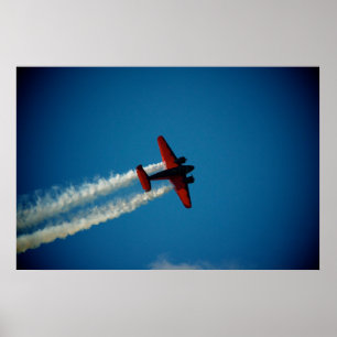 Classic Beech 18-flygplan Poster