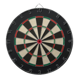 Classic Beige and Black Dartboard Darttavla