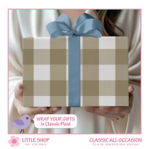 Classic Beige Buffalo Check