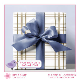 Classic Beige Play Mönster Presentpapper