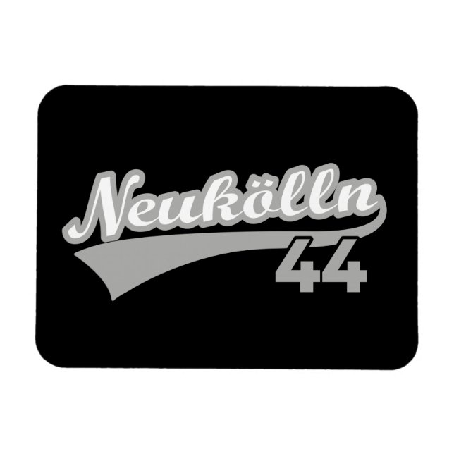 Classic Berlin Neukölln 44 City Number Magnet (Horisontell)