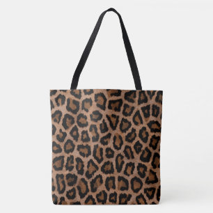 Classic Black and Brown Leopard Spot Print Tygkasse