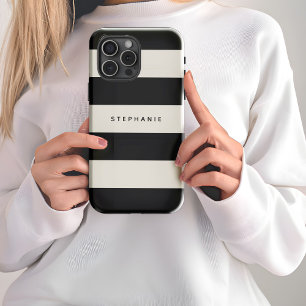 Classic Black and Eggshell White Rand med Namn