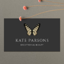 Classic Black and Guld Butterfly