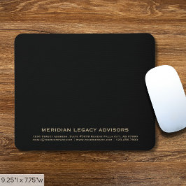 Classic Black and Guld Company Mousepad Musmatta