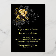 Classic Black and Guld Embroidery