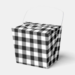 Classic Black and White Gingham Mönster Presentaskar