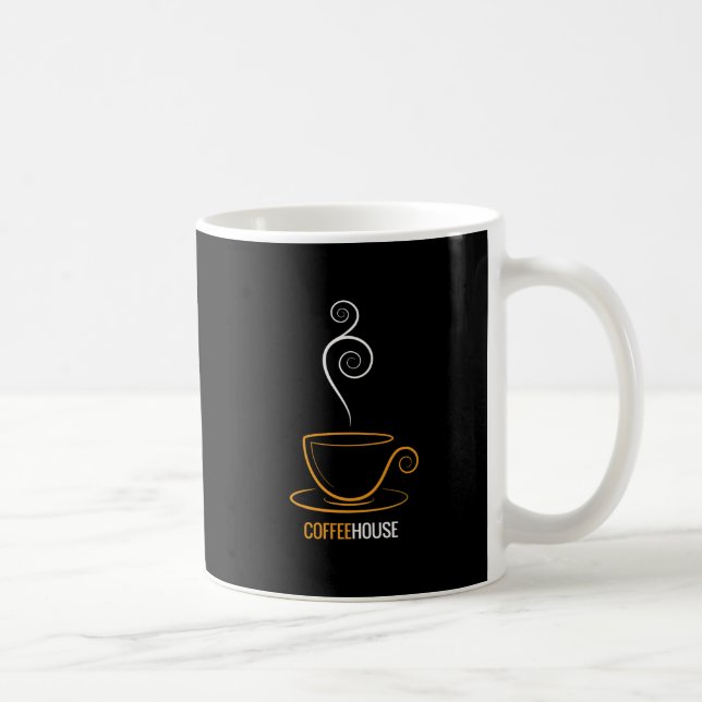 Classic Black Coffee House Kaffemugg (Höger)