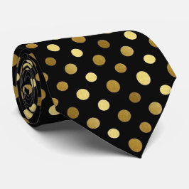 Classic Black & Gold Polka Dot Slips