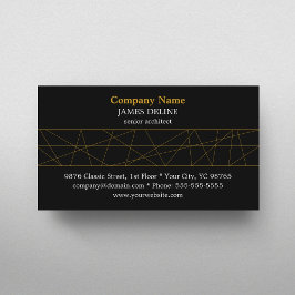 Classic Black Guld Architect Visitkort