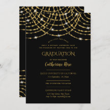 Classic Black Guld Studenten Ceremony + Reception