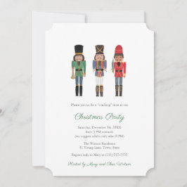 Classic Black Nutcracker Family Helgdagar Party Inbjudningar