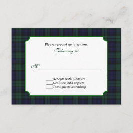 Classic Black Watch Tartan Bröllop OSA