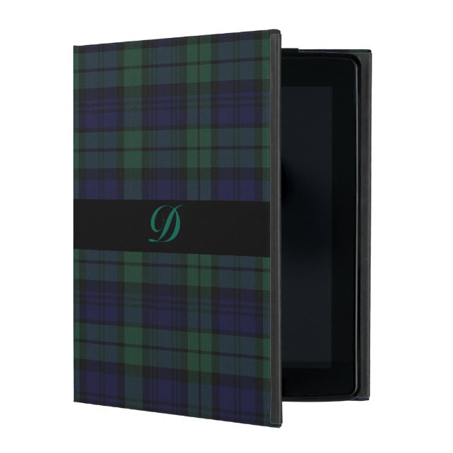 Classic Black Watch Tartan Play iPad Case Skydd (Framsidan)