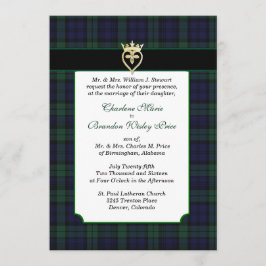 Classic Black Watch Tartan Wedding bjudande Inbjudningar