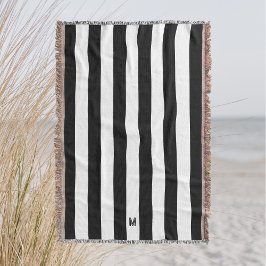 Classic Black & White Cabana Rand Monogram Filt