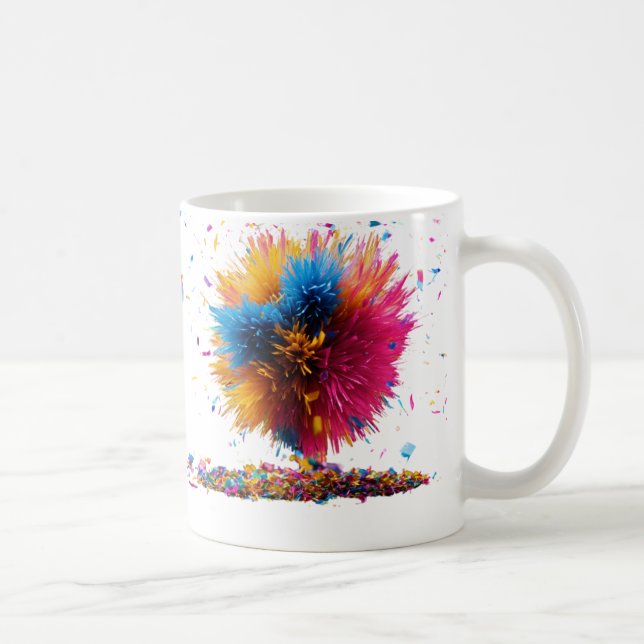 Classic Blommigt Explosion Mugg - 11 oz (Höger)