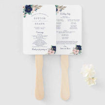 Classic Bloom Bröllopsprogram Fläkt