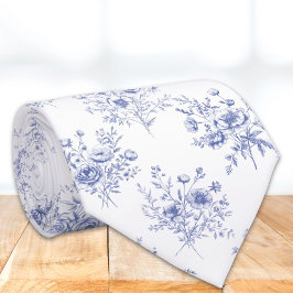 Classic Blue Flowers Pattern French blue toile Slips