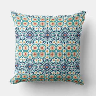 Classic Blue Mandala Mönster Kudde