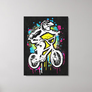 Classic Bmx Bike - Bmx Freestyle Bmx Canvastryck