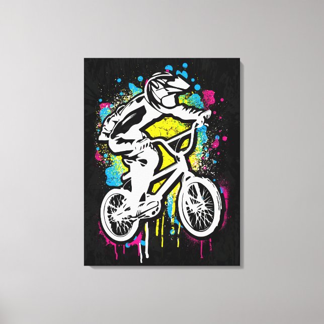Classic Bmx Bike - Bmx Freestyle Bmx Canvastryck (Framsida)